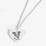 שרשרת לב עם דיוקן חיית המחמד