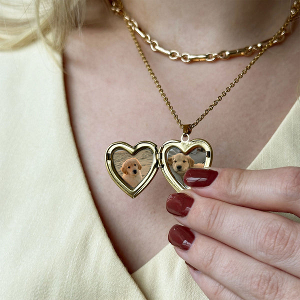 שרשרת תליון לב נפתח