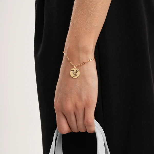 צמיד חוליות דיוקן חיית המחמד